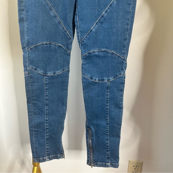 NWT Free People Bella Moto Mid Rise Skinny Jeans - Picture 3 of 9
